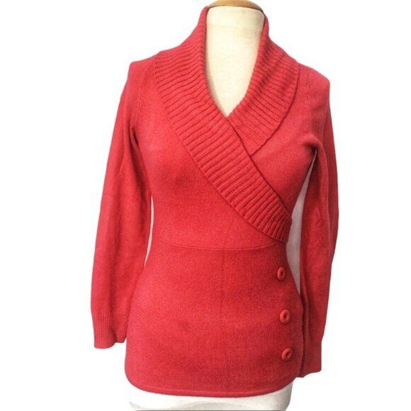 Twik Simons Shawl Collar fitted sweater M - Picture 2 of 9